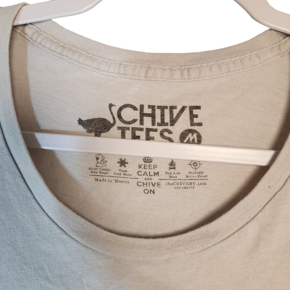 CHIVE TEES Be A Lot Cooler Unisex Tee The Chivery Unisex Chive On Size Medium - Picture 3 of 7